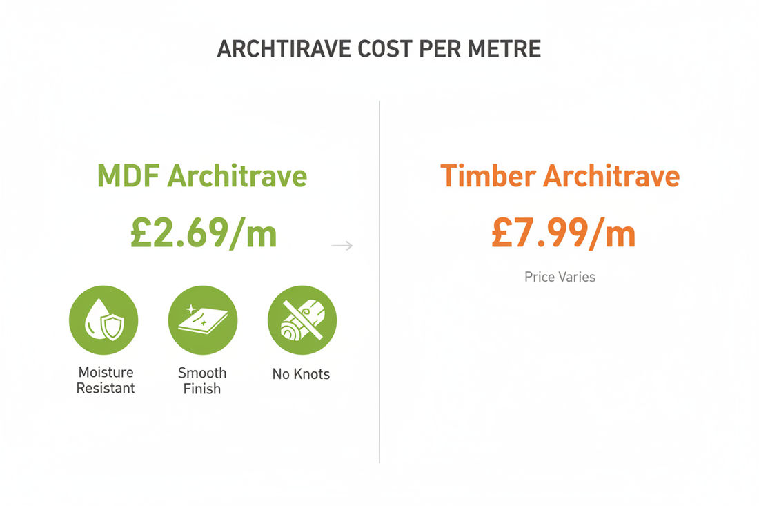 MDF Architrave Cost Guide — How Much Do Architraves Cost Per Metre?