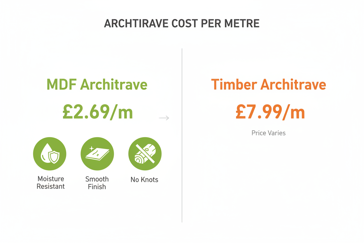 MDF Architrave Cost Guide — How Much Do Architraves Cost Per Metre?