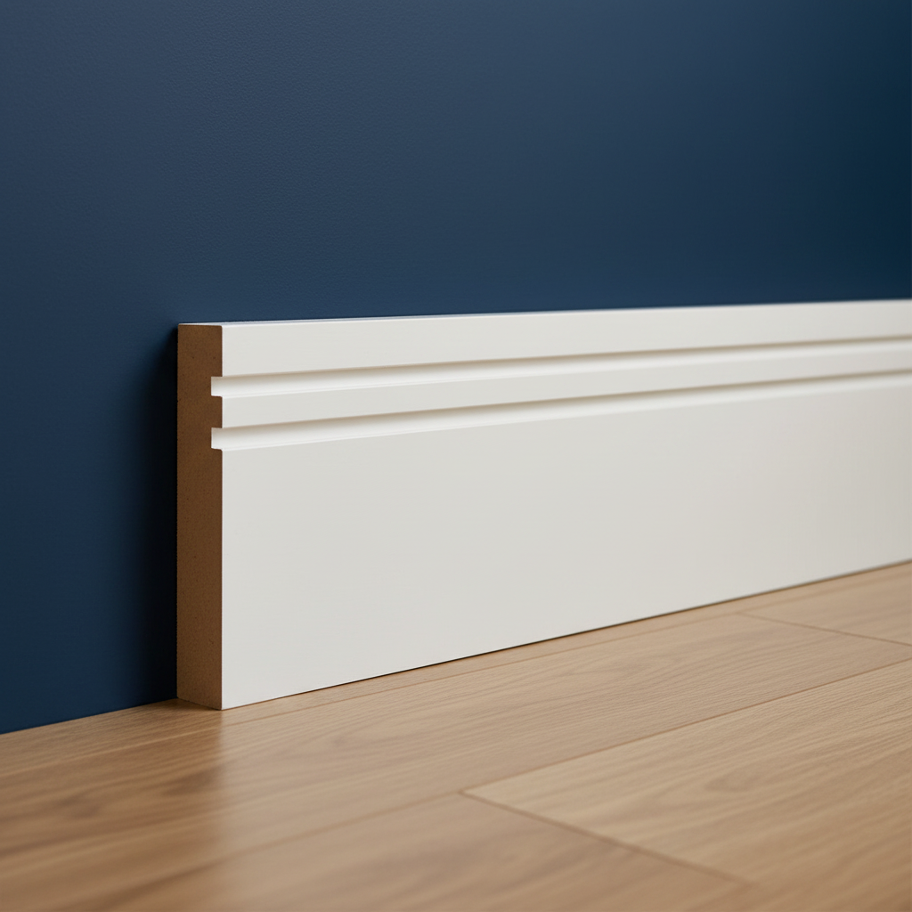 Two Square Groove MDF Skirting Boards — Profile Guide | Univers Skirting & Architrave