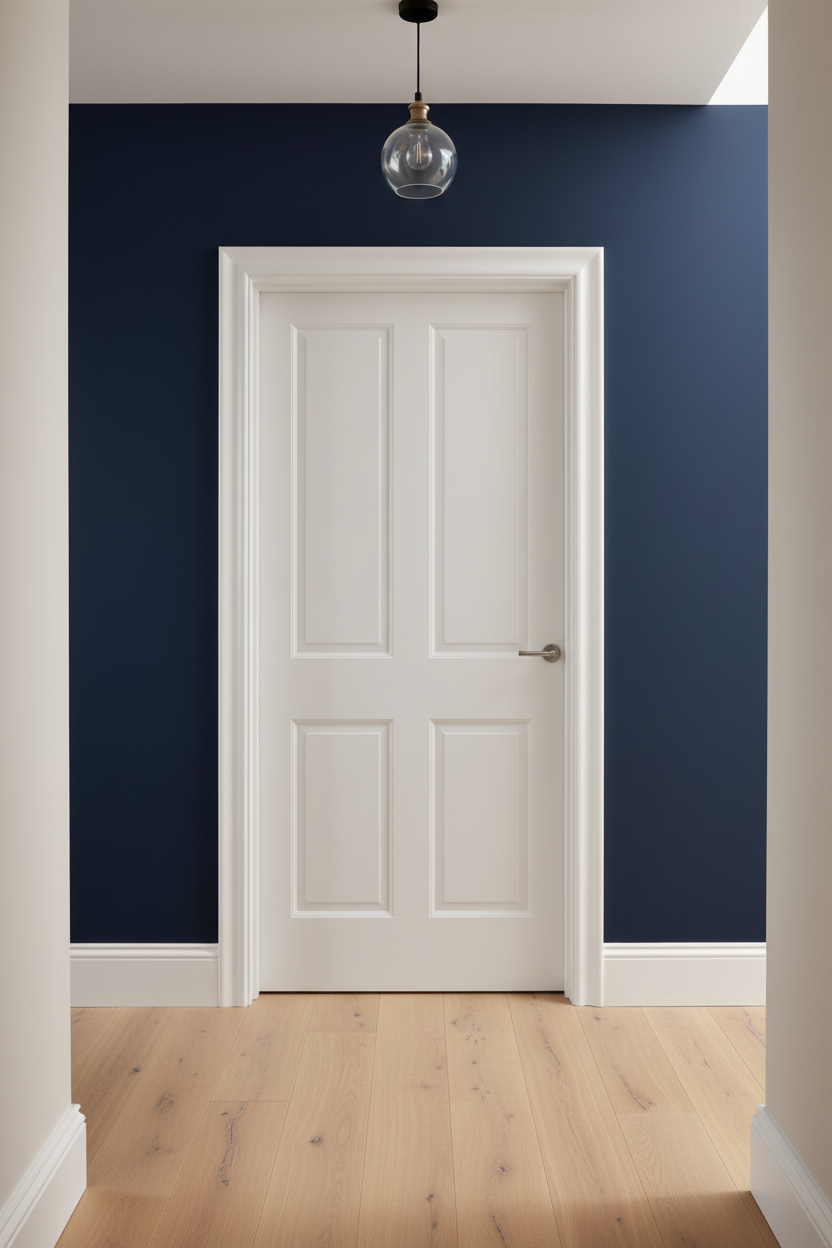 Ogee MDF Architrave on Green Wall