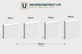 V Groove MDF moisture-resistant skirting board 3050mm primed or unprimed