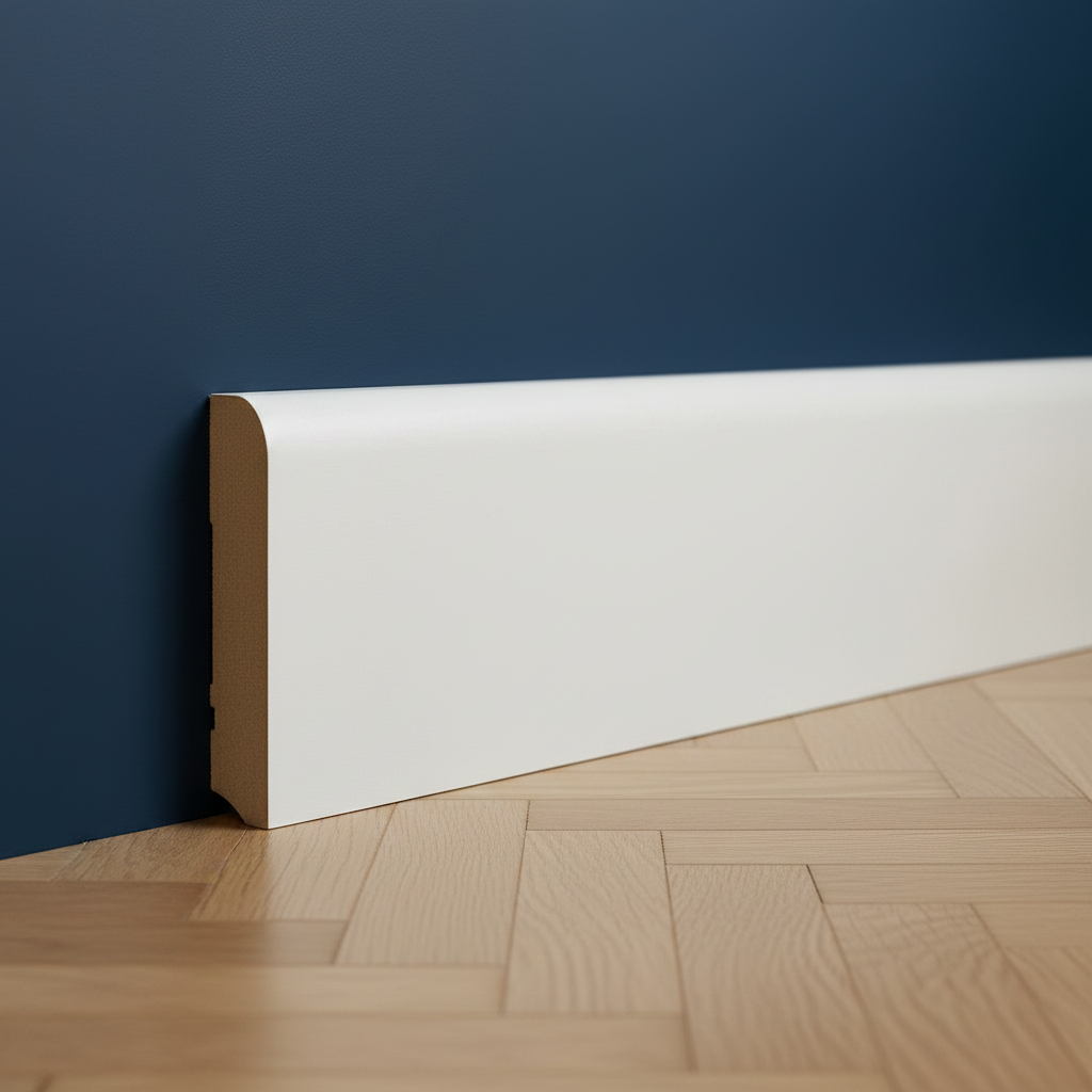 Bullnose Skirting Board – Navy Blue Wall Style