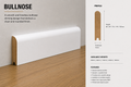 Bullnose MDF Moisture-Resistant Skirting Board (3050mm x 120mm x 18mm) - Unprimed
