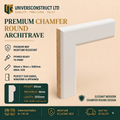 Chamfer Round MDF moisture-resistant architrave 3050mm x 69mm primed or unprimed
