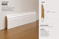Ogee MDF moisture-resistant Skirting Board — 3050 / 166 / 18 / PRIMED