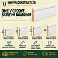 One V Groove skirting in the matching style