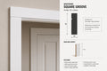One Square Groove MDF Architrave — 3050 / 69 / 18 / UNPRIMED