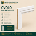 Ovolo MDF moisture-resistant architrave 3050mm x 69mm primed or unprimed