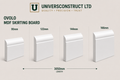 Ovolo MDF moisture-resistant skirting board 3050mm primed or unprimed