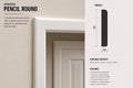 Pencil Round MDF Architrave — 3050 / 69 / 18 / PRIMED