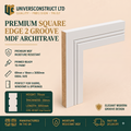 Two Square Groove MDF moisture-resistant architrave 3050mm x 69mm primed or unprimed
